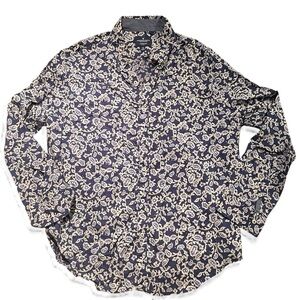 American Eagle Outfitters Men’s Blue Total Long Sleeve Button Down Shirt XXL